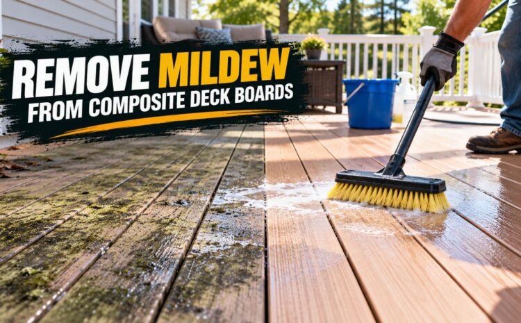  How to Remove Mildew Stains From Composite Deck Boards (Safely)